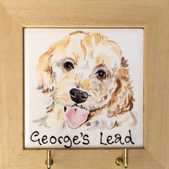 Personalised Portrait Dog Lead Hook