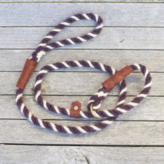 Posh Purple 100% British Wool Dog Slip Lead