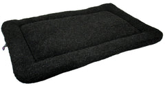 Rectangular Dog Crate Cushion Pads by Pets and Leisure Black Fleece