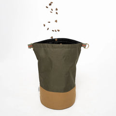 Roll-Top Kibble Travel Bag - Olive