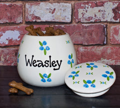 Personalised Ceramic Roses Treat Jars