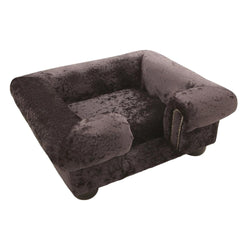 Scott's of London Balmoral Dog Chesterfield Ebony Crushed Velvet