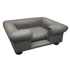 Scott's of London Balmoral Dog Chesterfield Grey Real Leather