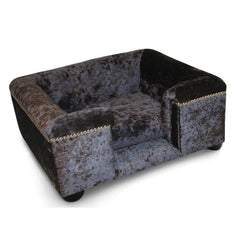 Scott's of London Sandringham Dog Chesterfield Ebony Crushed Velvet