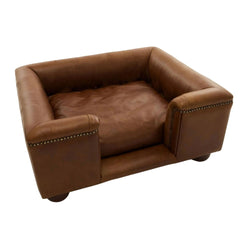Scott's of London Sandringham Dog Chesterfield Real Italian Natural Tan Leather