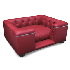 Scott's of London Sandringham Dog Chesterfield Red Real Leather