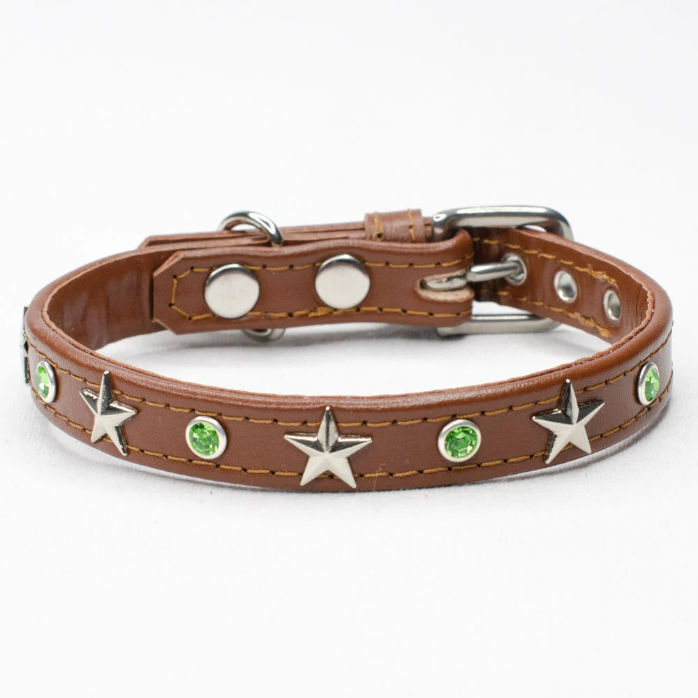 Star Studded Crystal Dog Collar by Petiquette