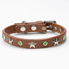 Star Studded Crystal Dog Collar by Petiquette