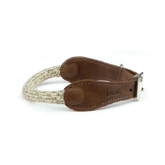 Grey Tweed 100% British Wool Dog Collar