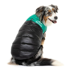 FuzzYard East Harlem Puffer Dog Jacket - Green