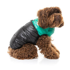 FuzzYard East Harlem Puffer Dog Jacket - Green