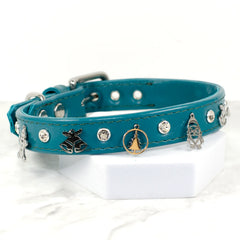 Silver Xmas Dog Collar