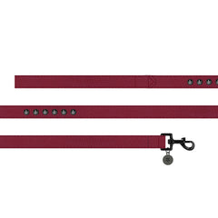 Oxblood Studded Dog Lead
