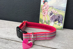 Designer Dog Collar and Lead Set Mivvi Stripes Scrufts | Chelsea Dogs
