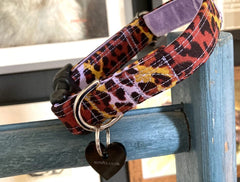 Marlene Funky Leopard Print Dog Collar