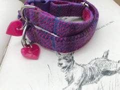 Berry Harris Tweed Designer Dog Collar