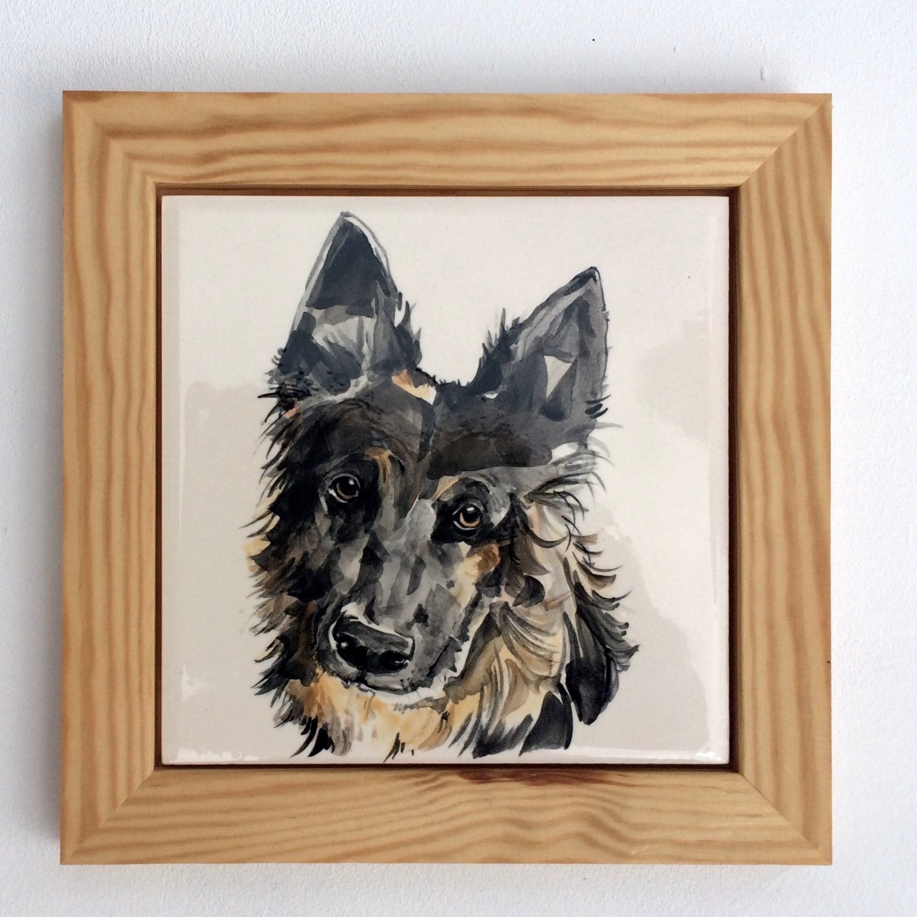 Personalised Pet Portrait Framed Plaque