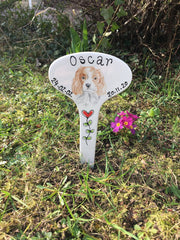 Personalised Ceramic Memorial Marker For Pets