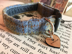Spitfire Velvet Lined Harris Tweed Dog Collar