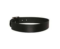 Black Leather Dog Collars