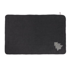 Grey Fleece Christmas Tree Pet Blanket