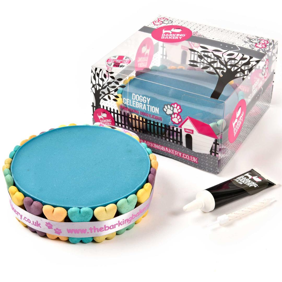 Blue Pawty Cake For Dogs | The Barking Bakery