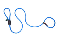 Dogs & Horses Rolled Leather Slip Lead Blue