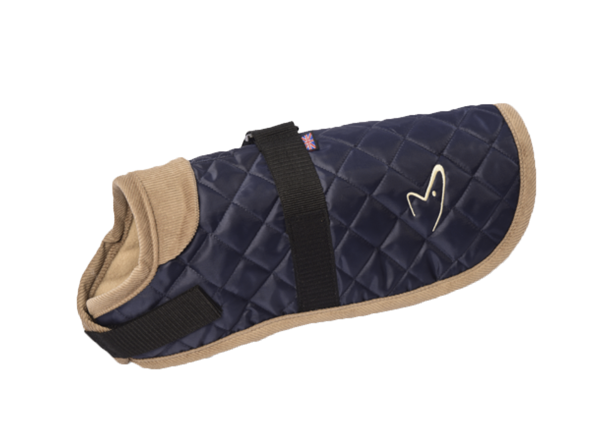 Gor Pets Worcester Blue Quilted Dog Coat