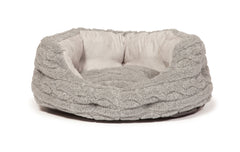 Bobble Range Soft Pewter Deluxe Slumber Dog Bed by Danish Design