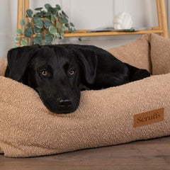 Boucle Box Dog Bed - Desert Brown | Scruffs