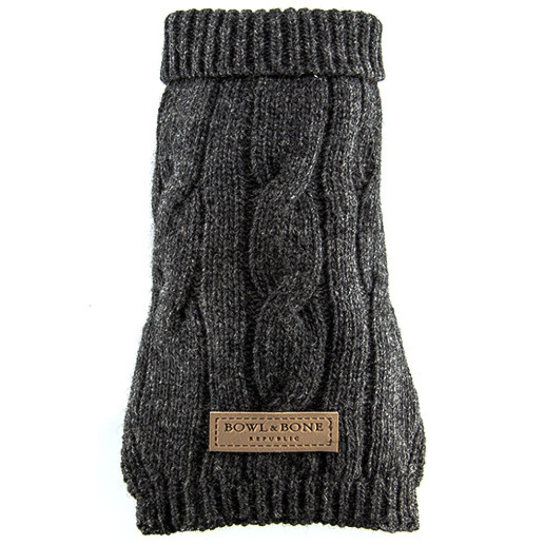 Bowl and Bone Aspen Grey Dog Pullover