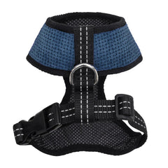 Bowl and Bone Candy Blue Dog Harness