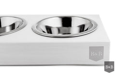 Bowl and Bone Jasmine Double Dog Feeder