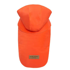 Bowl and Bone Orange Storm Dog Raincoat