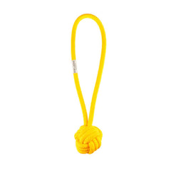 Bowl and Bone Yellow Bullet Rope Dog Toy