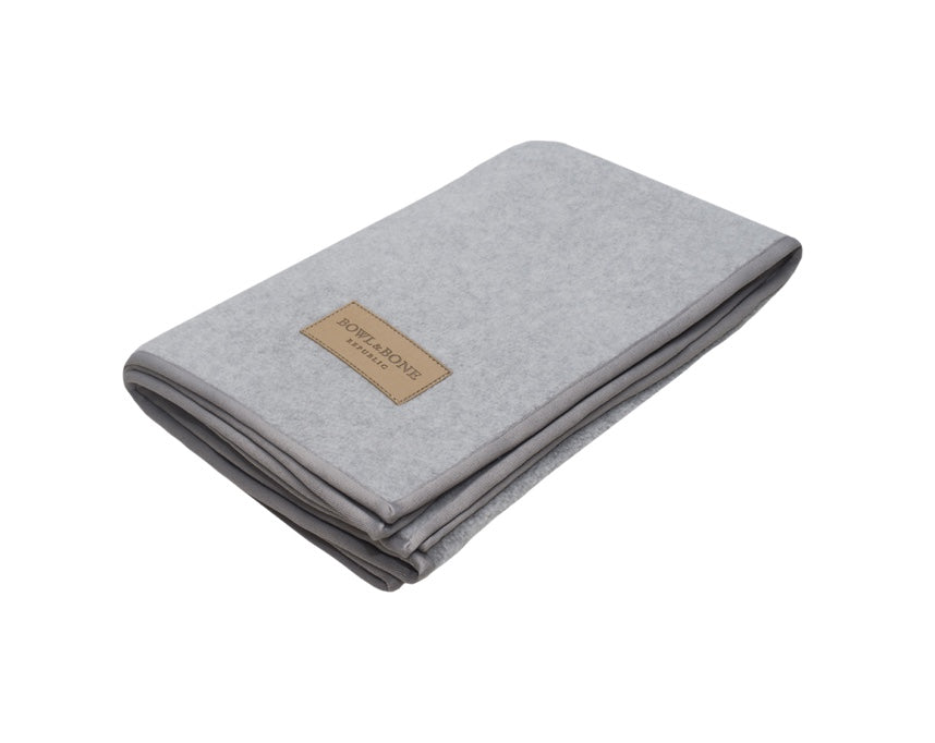 Bowl and Bone Zen Grey Dog Blanket