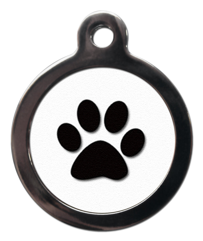 Paw Print Dog Tag