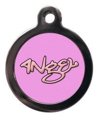 Pink Angel Dog Tag