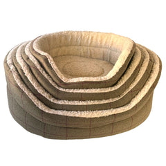 Country Berry Oval Dog Bed by Hem And Boo