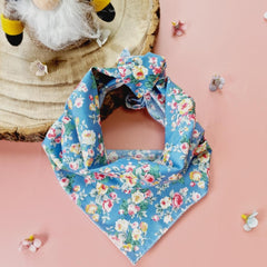 Country Blue Vintage Dog Bandana