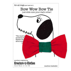 Creature Clothes Christmas Dog Bow Tie