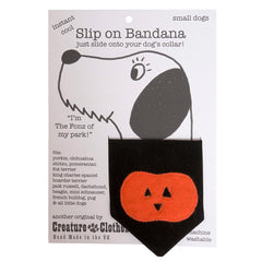 Creature Clothes Slip On Bandana Halloween Pumpkin
