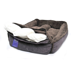 Slate Grey Fleece Cradle Dog Bed XXL | Giant Dog Beds