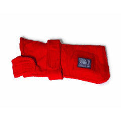 Red Dog Robe by Danish Design | Dog Drying Coats