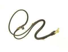 Dogs & Horses Multi-Purpose Luxury Leather Dog Training Lead Brown