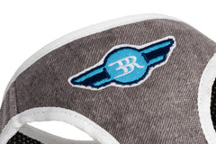 Bowl and Bone Grey Denim Dog Harness