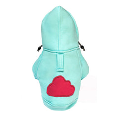 Bowl and Bone Cloud Azure Dog Hoodie