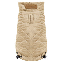 Bowl and Bone Spirit Gold Quilted Dog Jacket