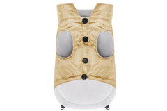 Bowl and Bone Spirit Gold Quilted Dog Jacket