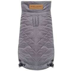 Bowl and Bone Spirit Grey Quilted Dog Jacket